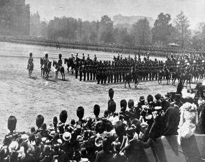 Queen Victoria Day: The Presentation of Colours to the Third Scots Guards by English Photographer